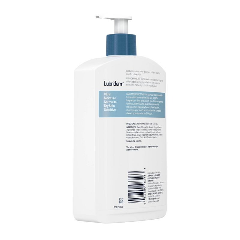 Unscented Lubriderm Daily Moisture Body Lotion for Sensitive Skin - 16 fl oz