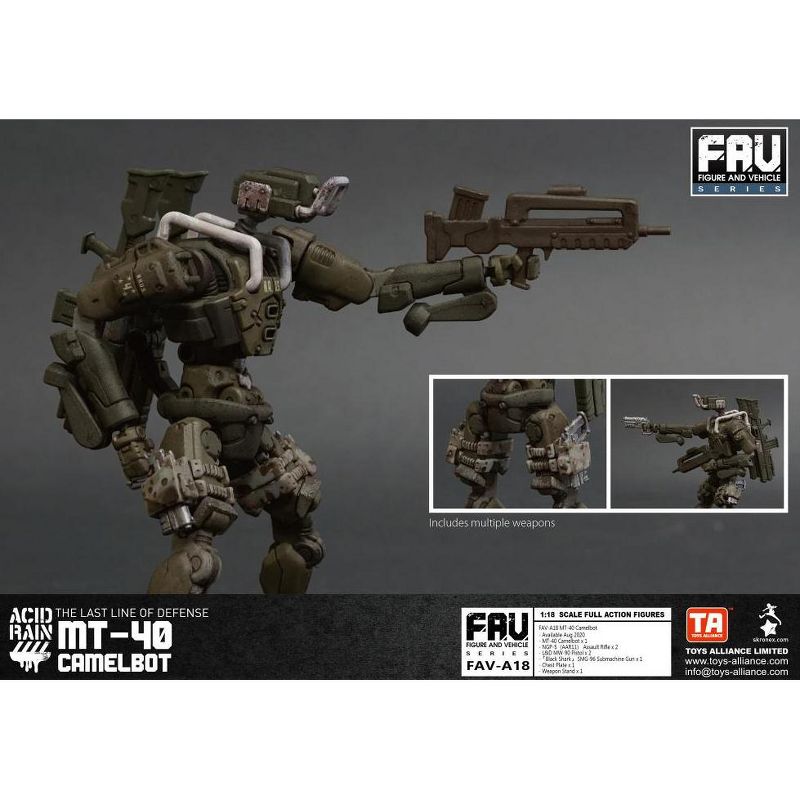FAV-A18 MT40 Camelbot 1:18 Scale | Acid Rain Fav Action figures
