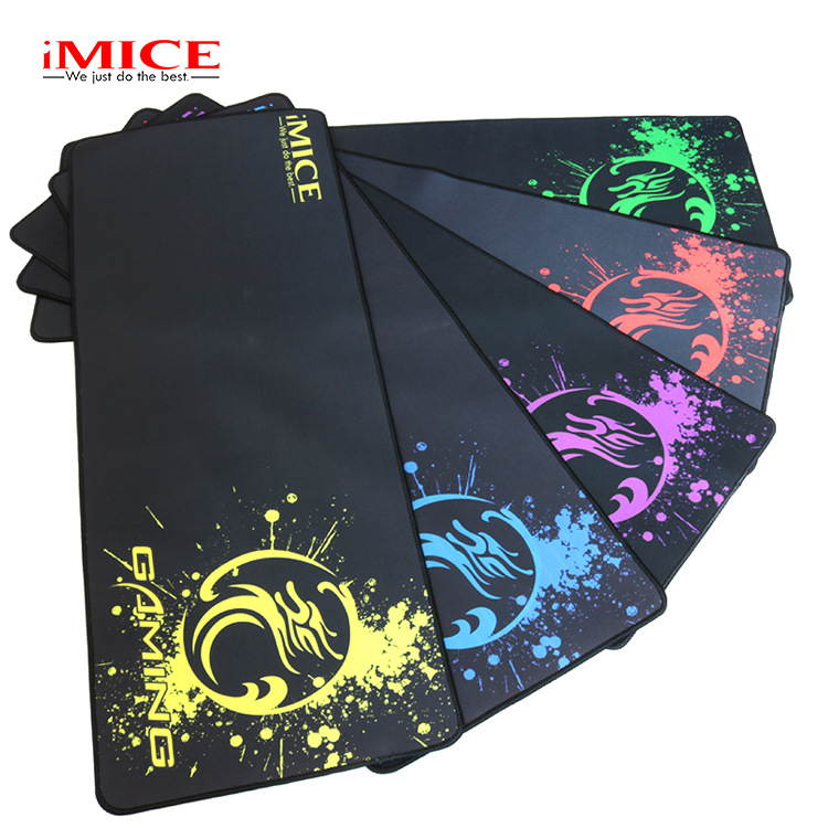 IMICE PD-83 800X300X3 mm Brim Lock Mouse Pad, Multiple Colors Are Availoable, Wrist Protector,  Clear Pattern - Yellow