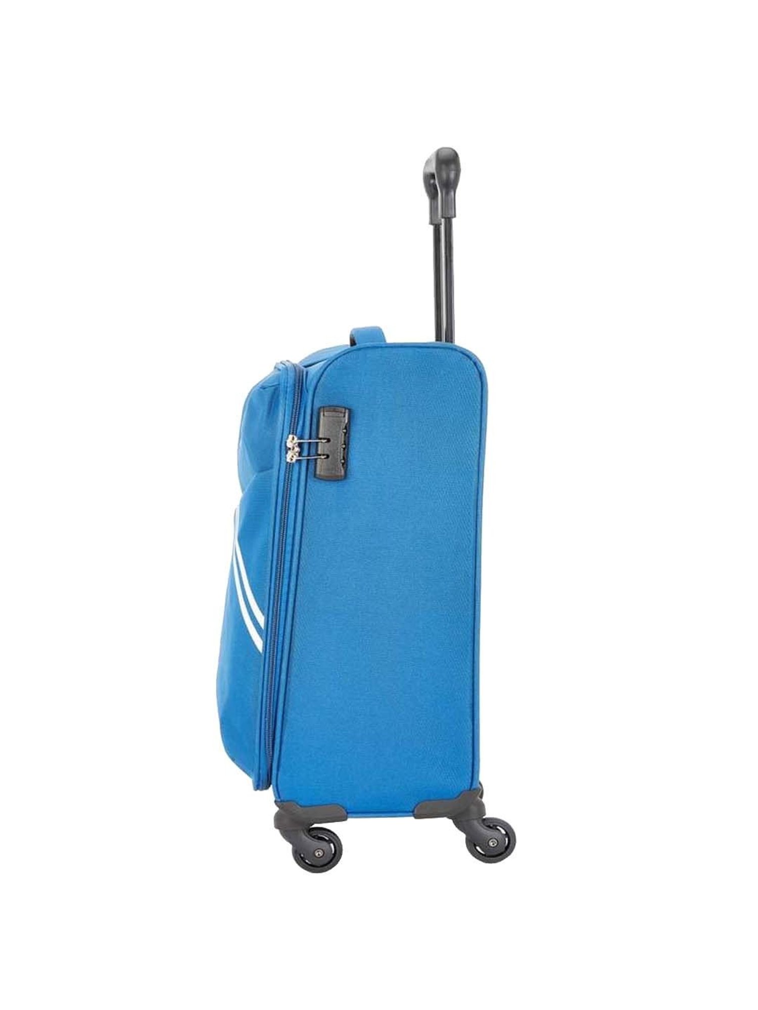 Skybags Trick Blue Striped Soft Medium Trolley Bag - 43 cm