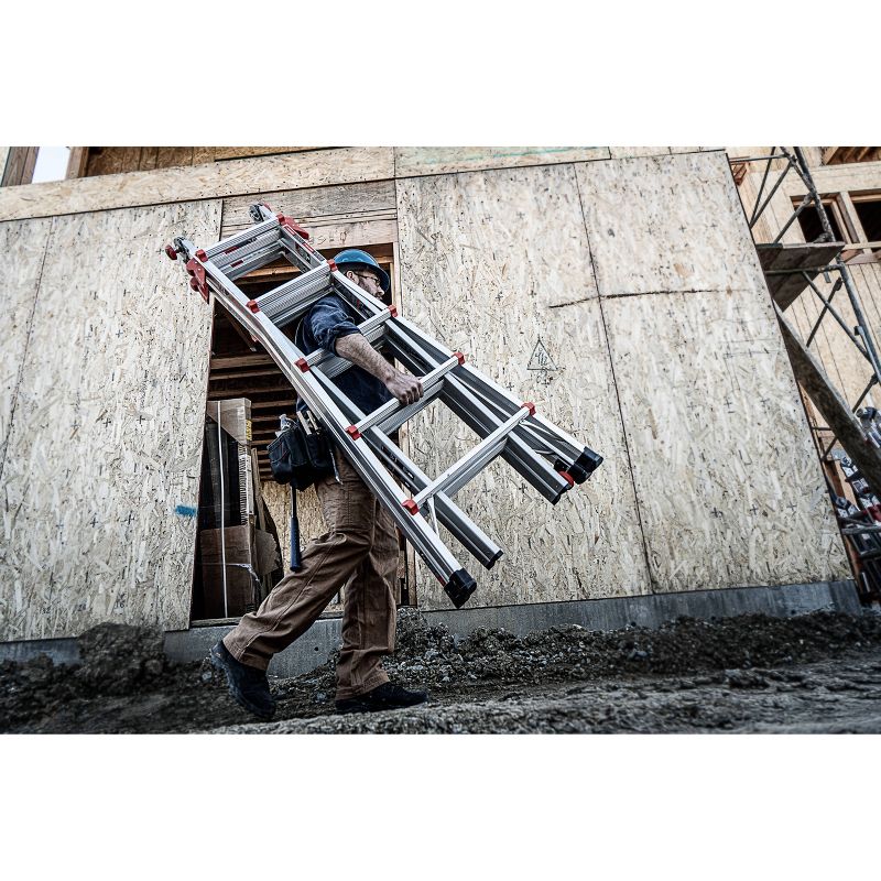 Little Giant Ladder Systems 300 lb ANSI Type IA rated Aluminum Ladder Gray