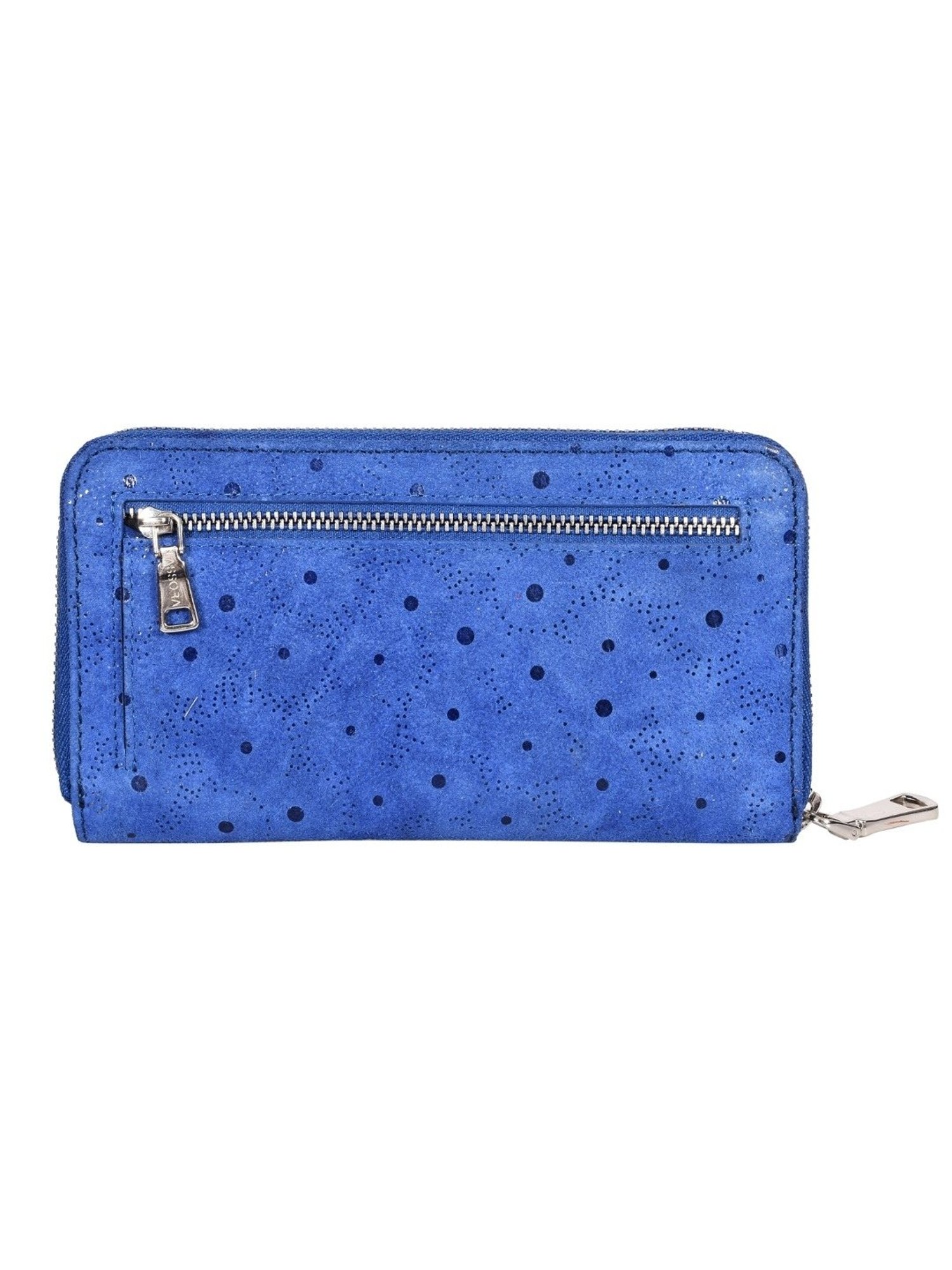 SASSORA LARA Navy Leather Printed Wallet