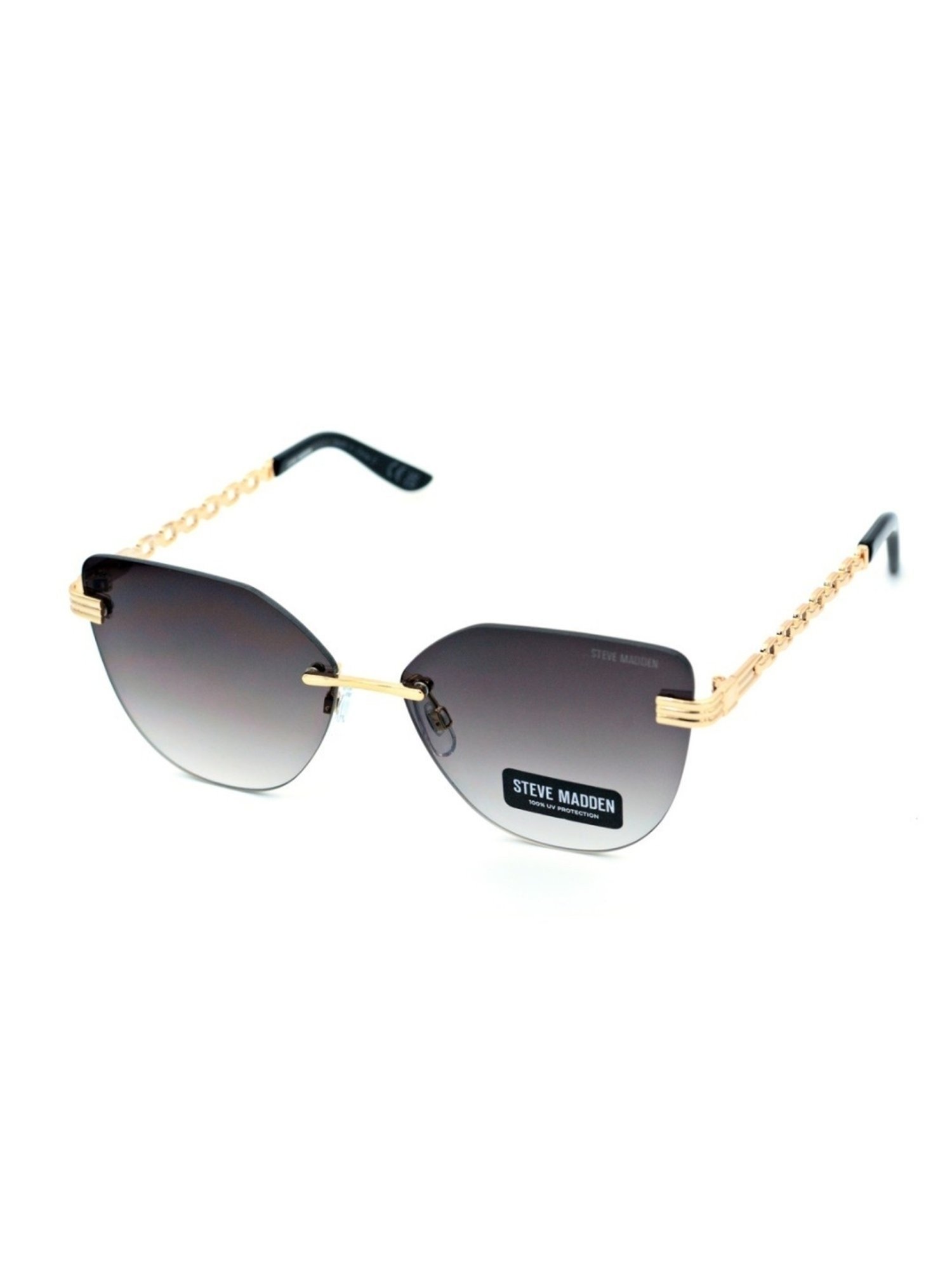 STEVE MADDEN Grey Irregular UV Protection Sunglasses for Women
