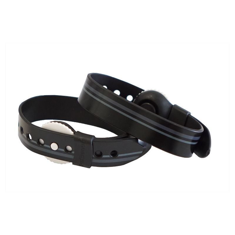 Psi Bands Mama Acupressure Wrist Bands for Nausea Relief-Racer Black