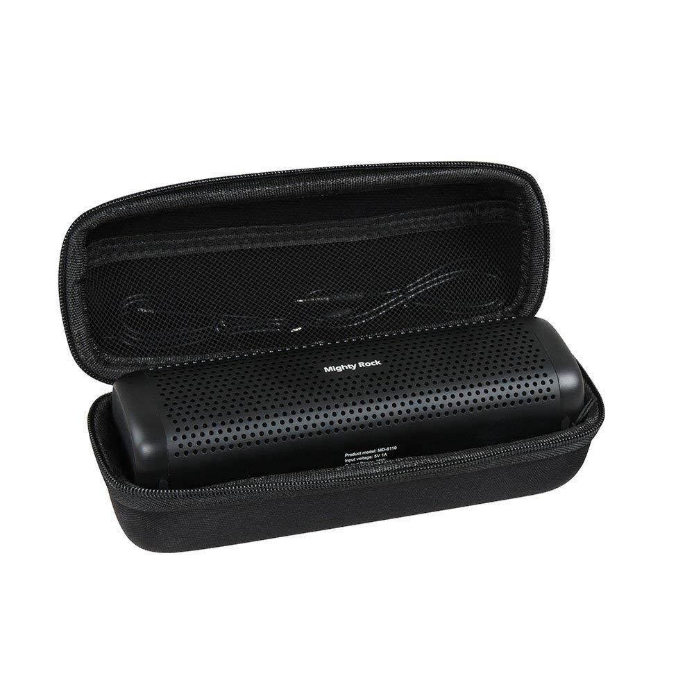Hermitshell Hard EVA Travel Black Case Fits Mighty Rock/COWIN 6110 Bluetooth Speakers Portable Wireless Speaker