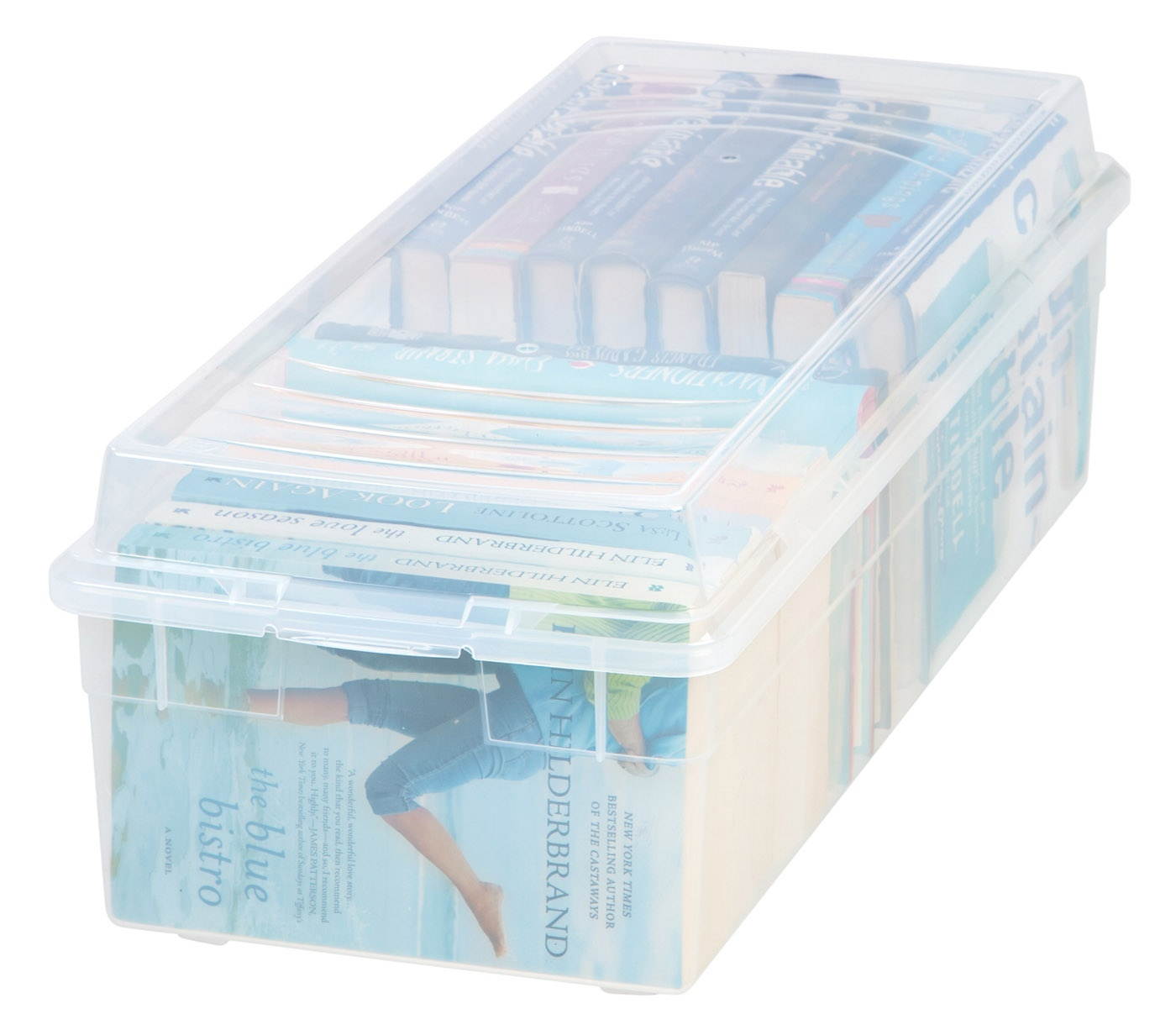 IRIS Large Divided Modular Storage Box, Clear