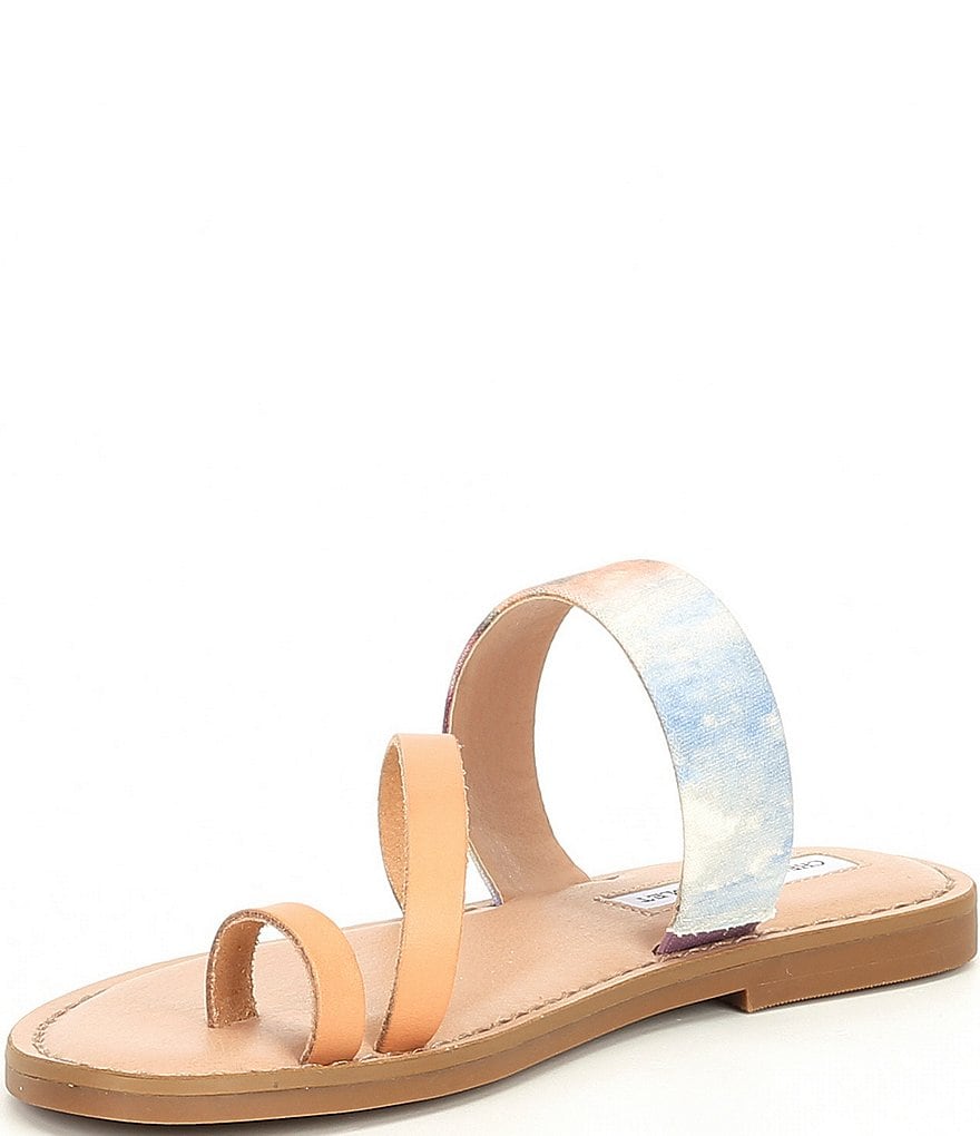 Chelsea & Violet Bling Tie Dye Toe Ring Sandals