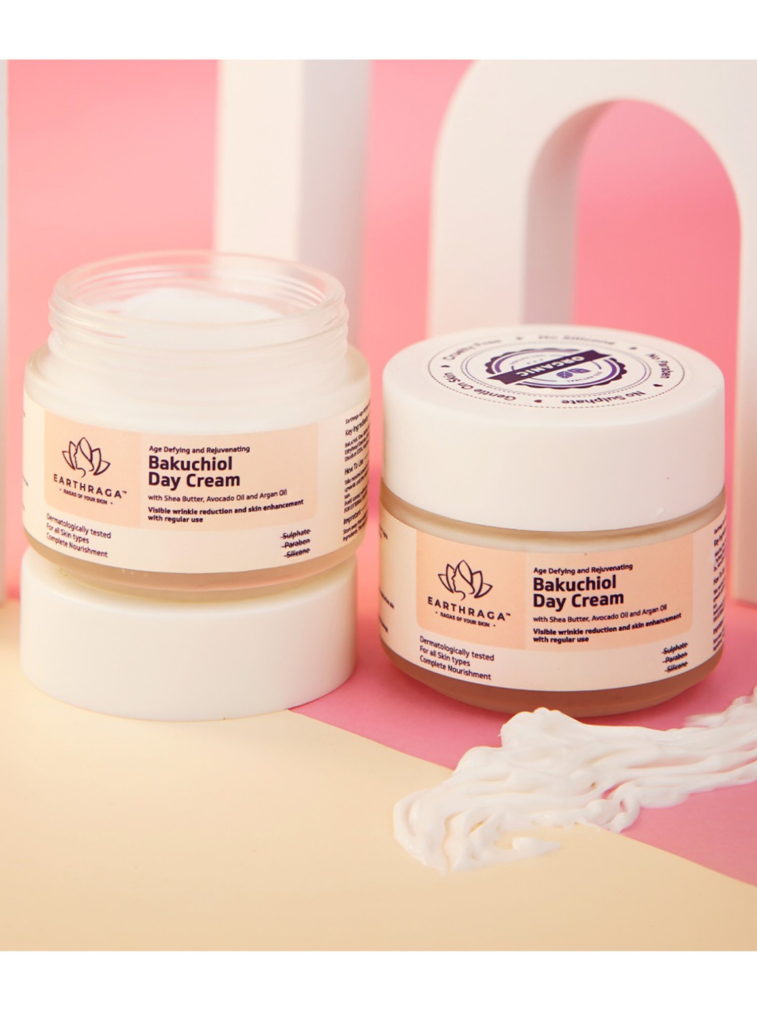 Earthraga Age Defying and Rejuvenating Bakuchiol Day Cream - 100 gm