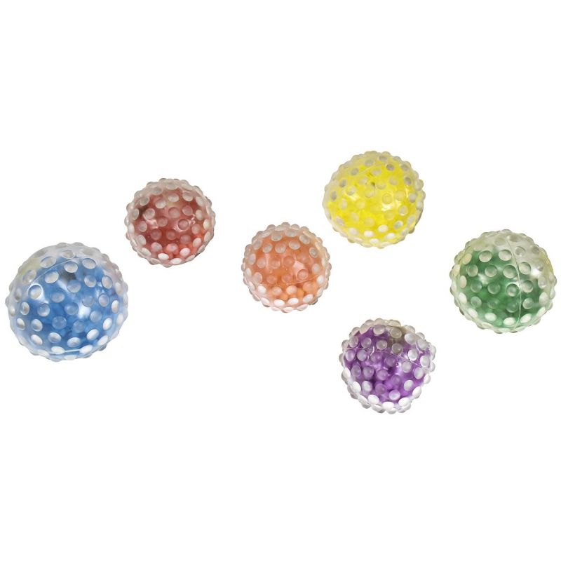 Abilitations Roll N Rattle Sensory Balls, set of 6