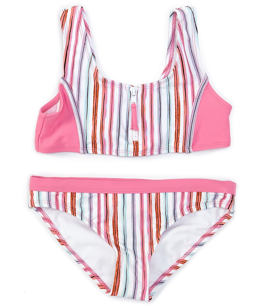 Splendid Big Girls 7-14 Stripe Romper Swimsuit Coverup