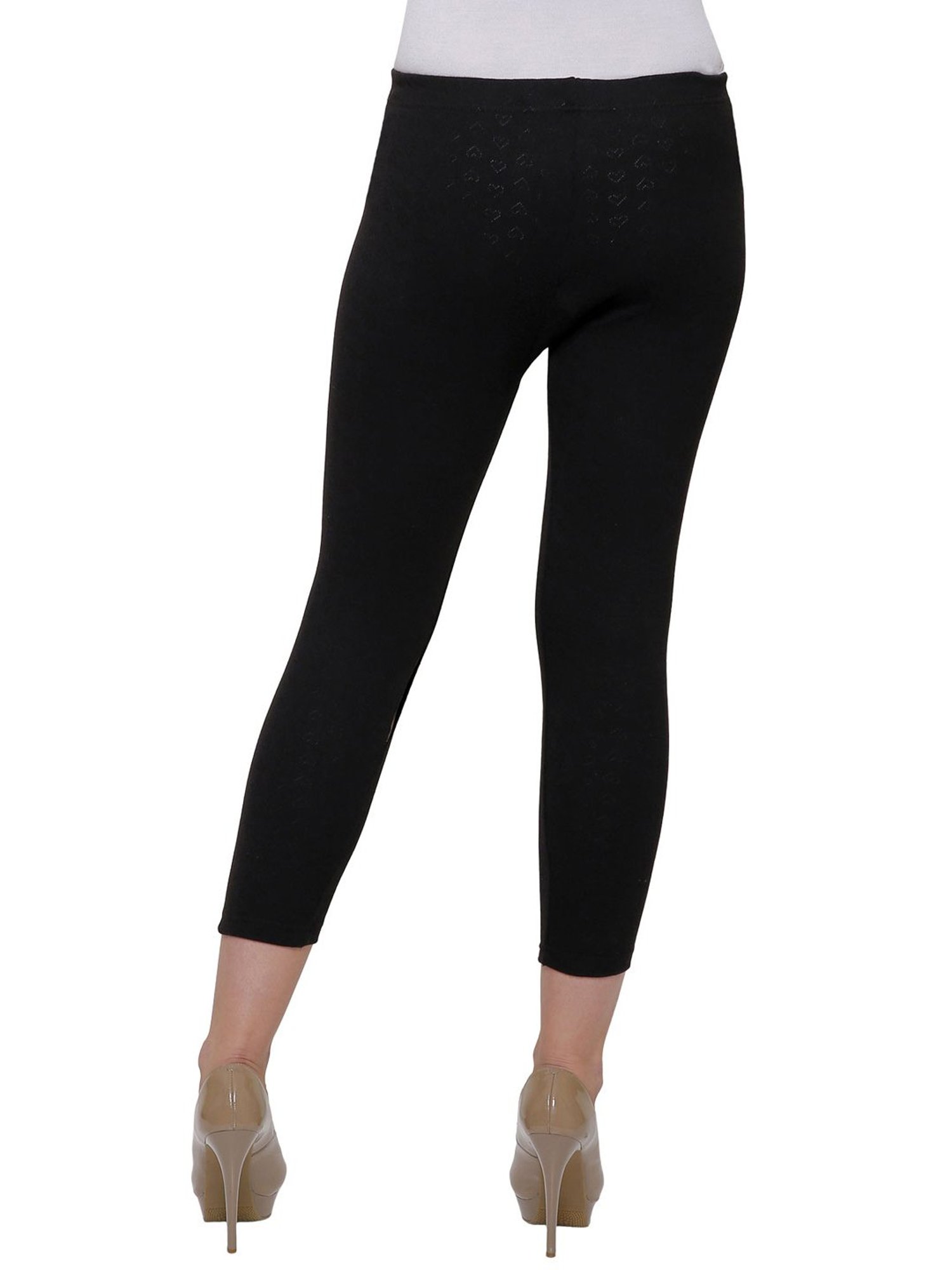 Bodycare Black Cotton Thermal Capris