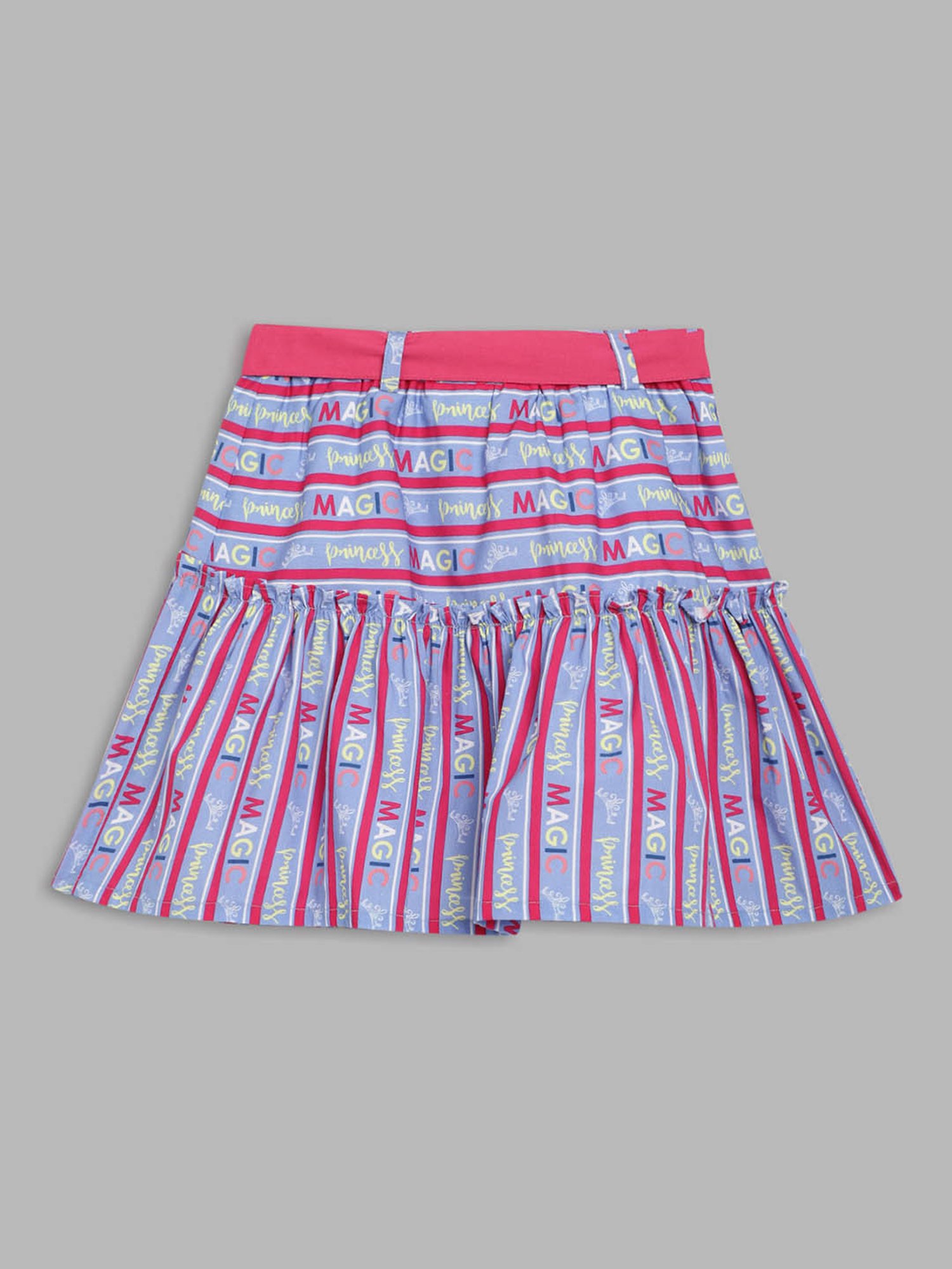 Angel & Rocket Kids Pink Floral Print Skirt