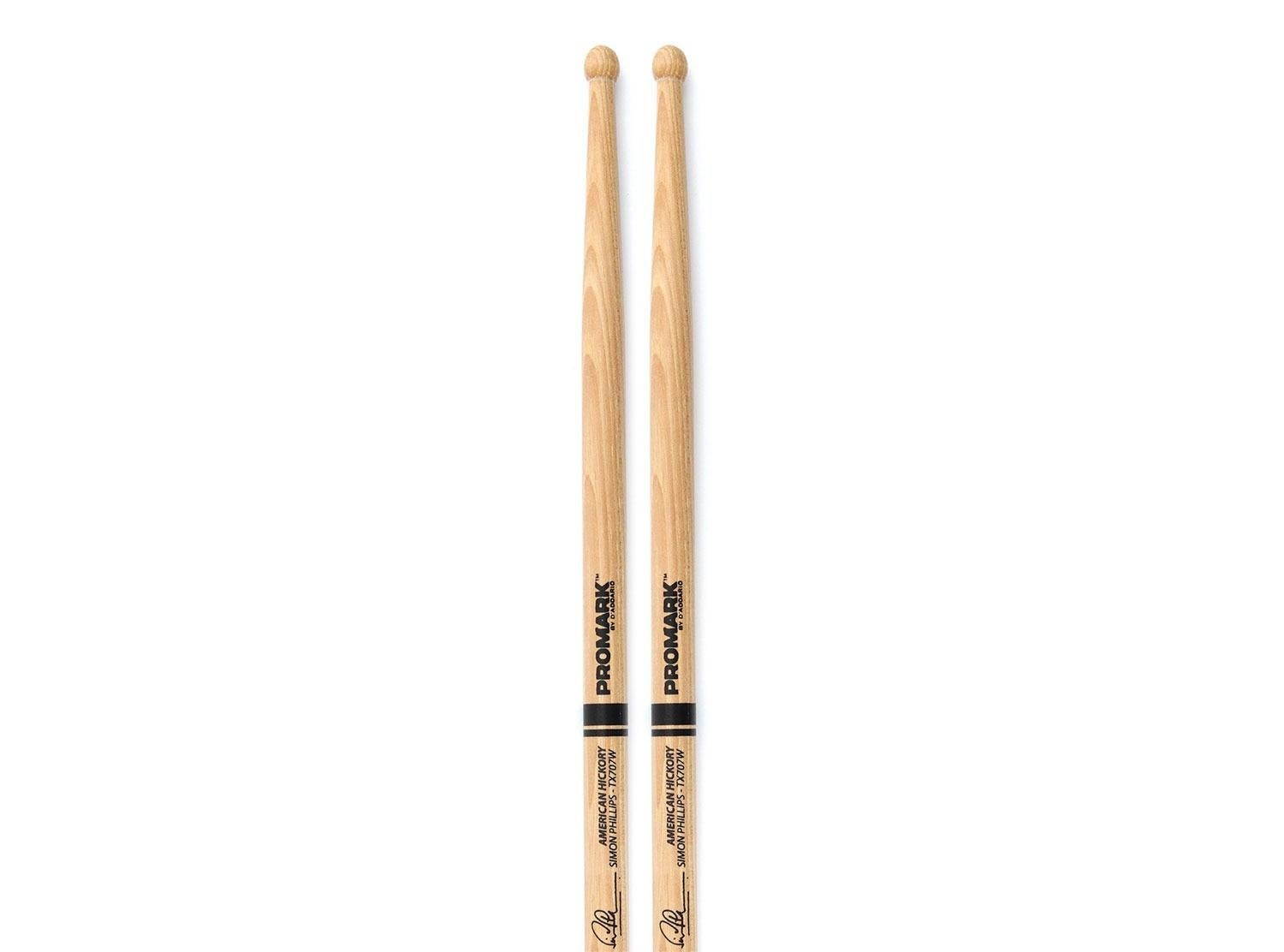 Promark 707 Simon Phillips Signature Hickory Wood Tip Drumsticks
