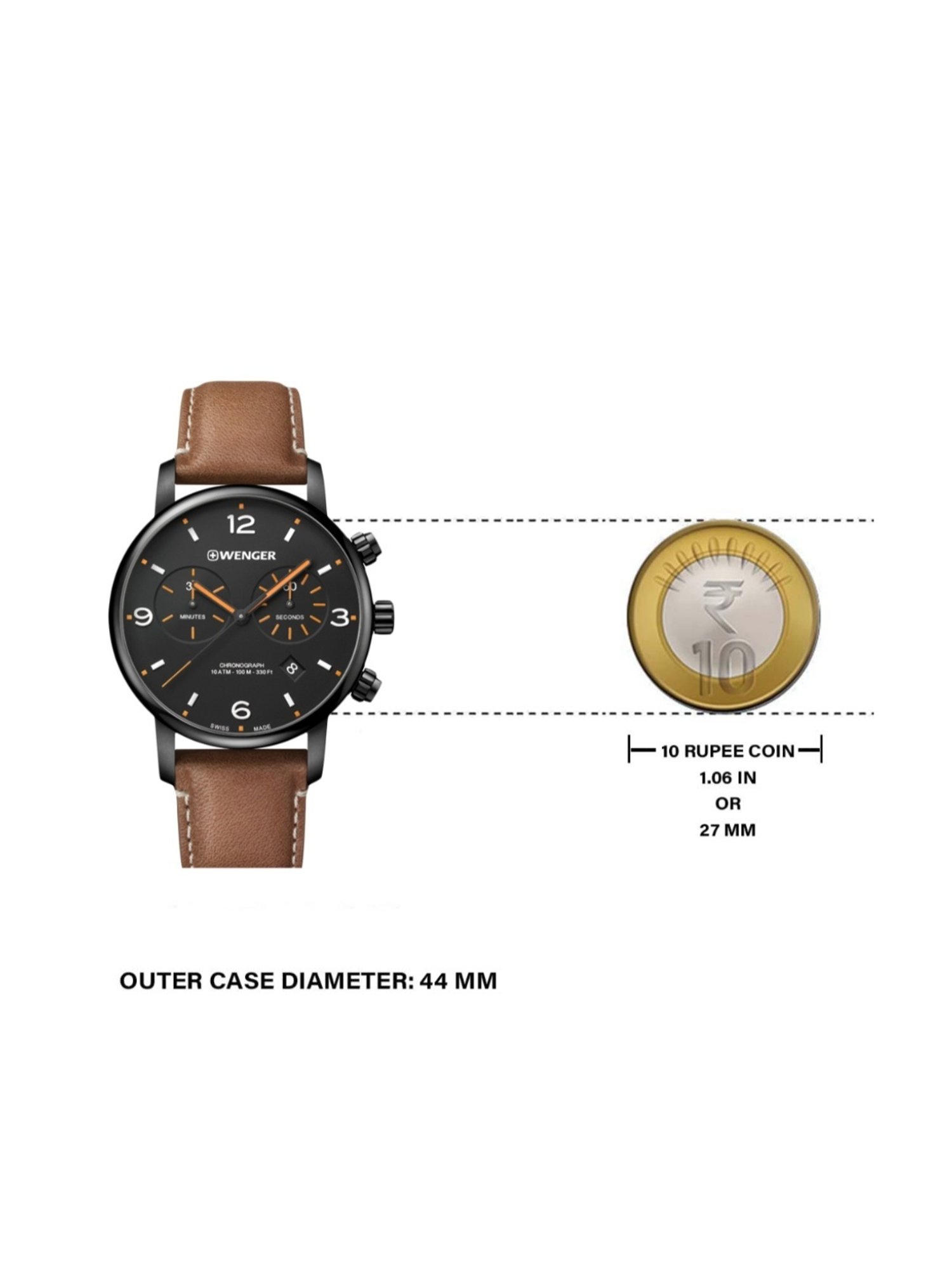 Wenger Swiss Made 01.1743.113 Urban Metropolitan Analog Watch for Men