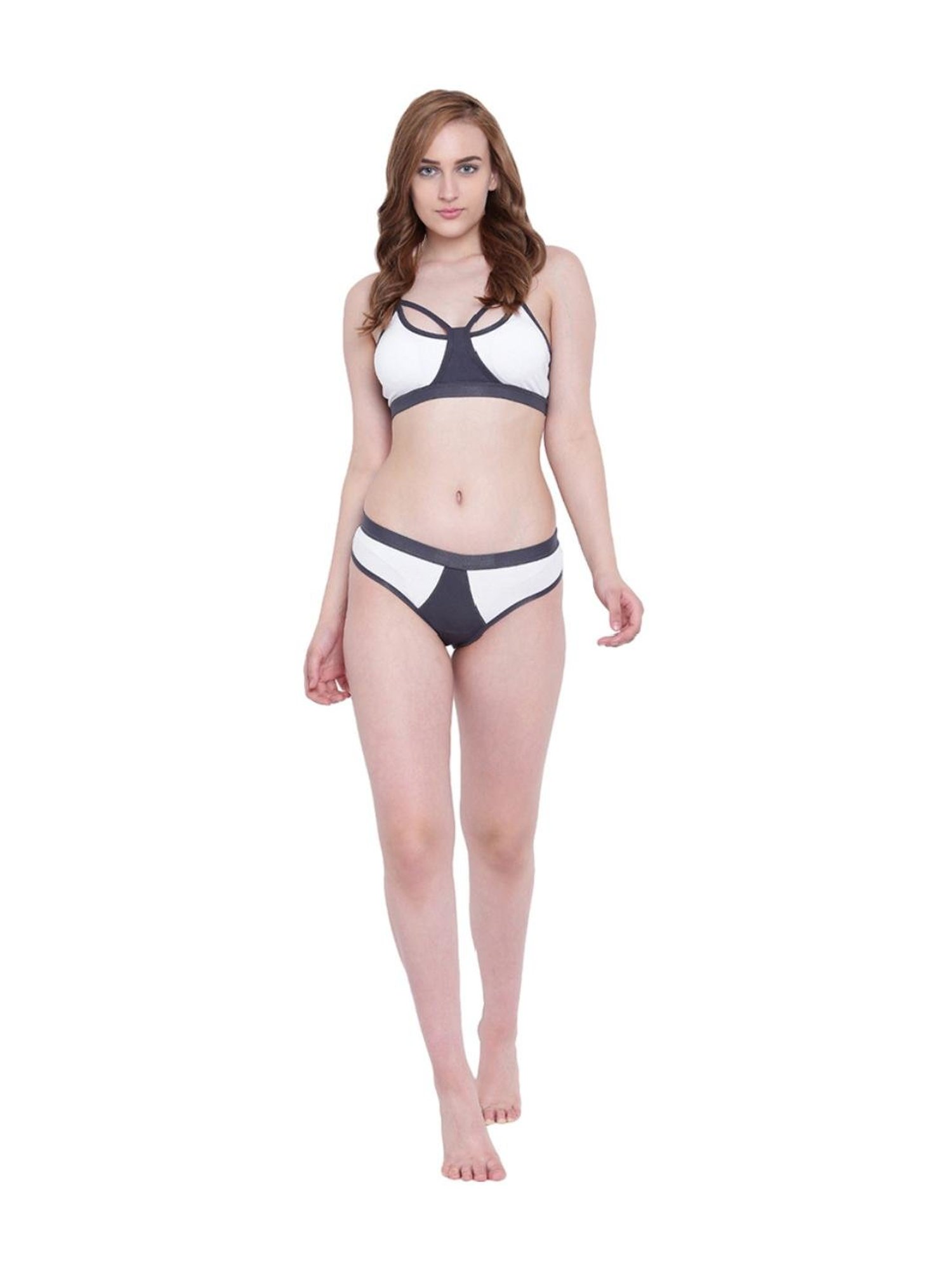 La Intimo White Mermaid Bra & Bikini Panty