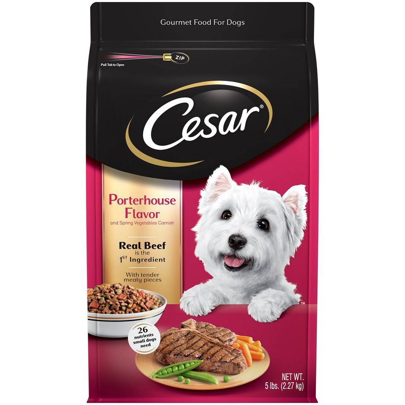 Cesar Porterhouse Flavor Gourmet Dry Dog Food - 5lbs