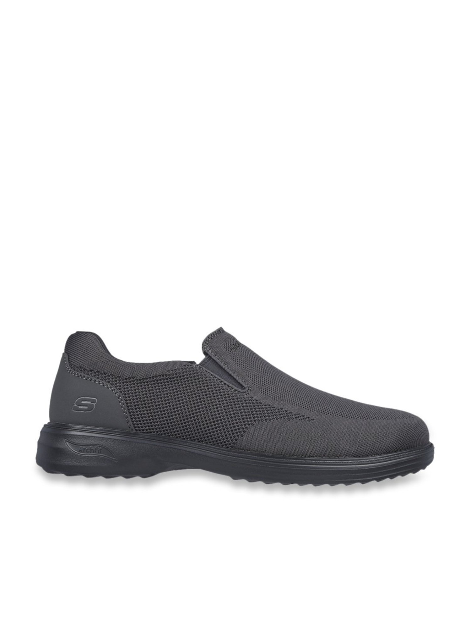 Skechers Men's ARCH FIT OGDEN Charcoal Formal Slip On