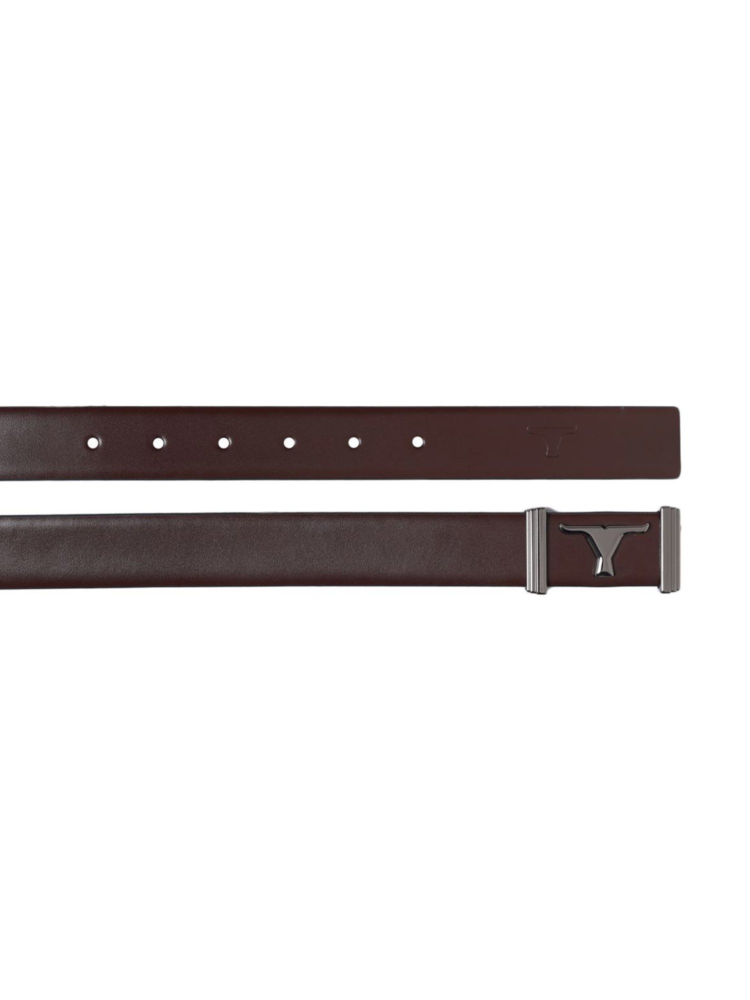Bulchee Brown Leather Solid Waist Belt
