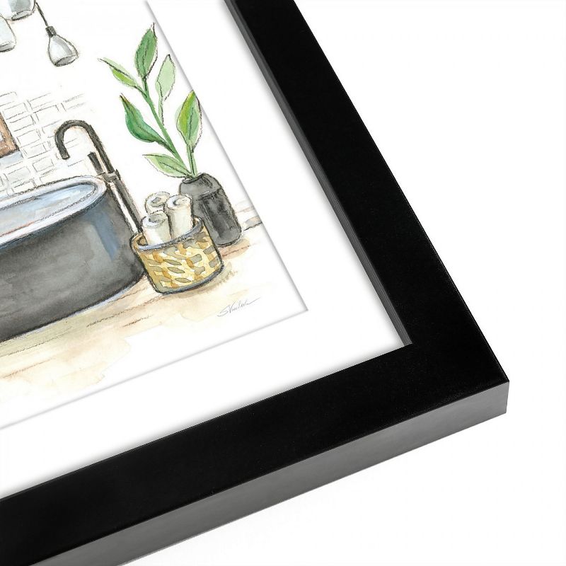 Americanflat Tropical Shower Plants - Set of 2 Framed Prints by Wild Apple