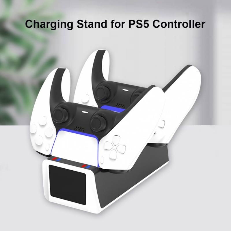 Balight Charger For DualSense Dual USB Type C Charging Dock Station Cradle With Indicator Light For PlayStation 5  PS5 Wireless Controlle