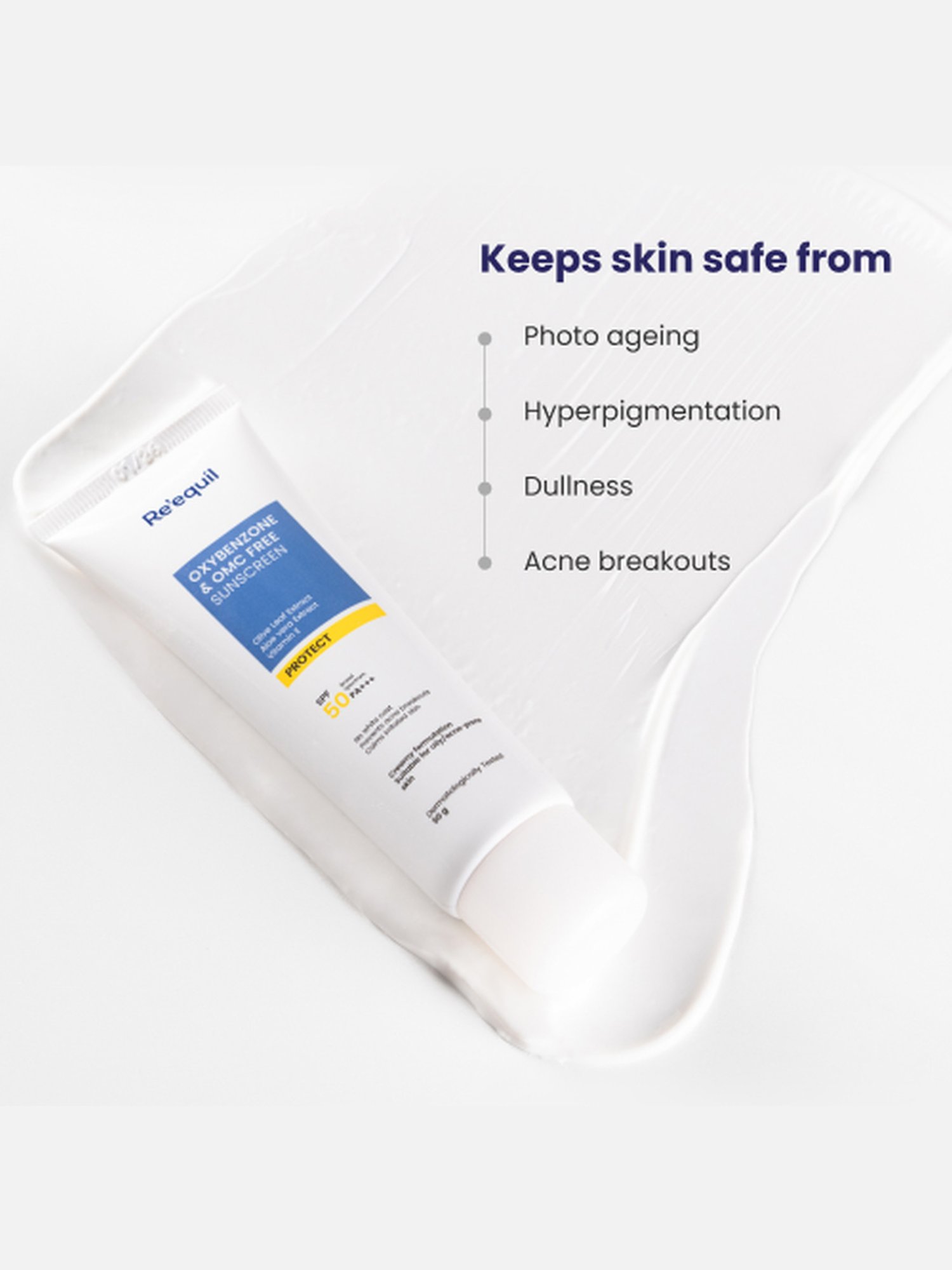 Re'equil Oxybenzone Free Sunscreen Spf 50 - 50 gm