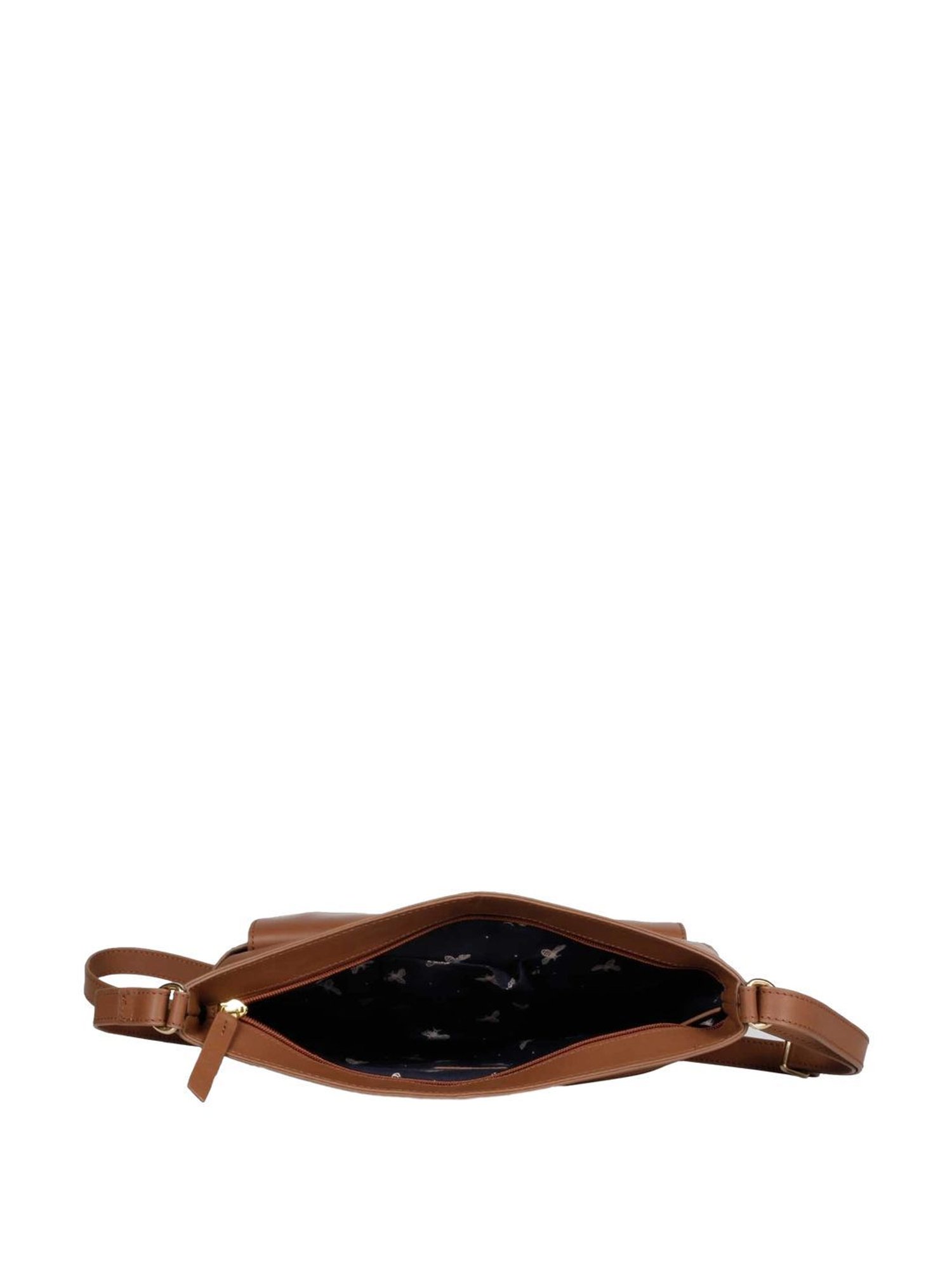 Saint G Brown Solid Small Sling Handbag