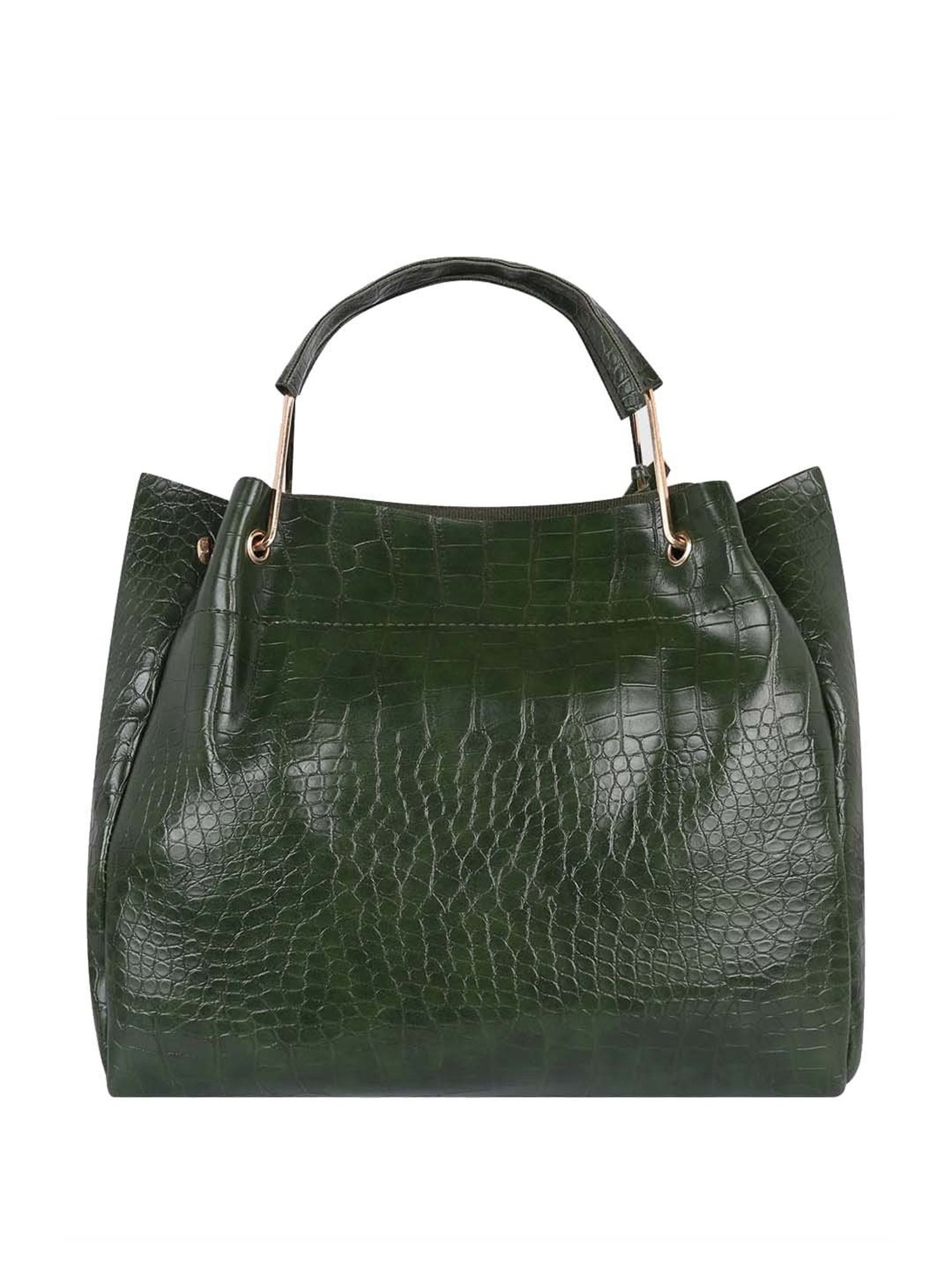 Call It Spring Black Combo Solid Large Tote Handbag