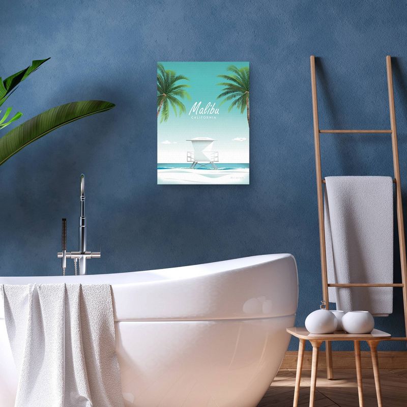 18" x 24" Malibu by Omar Escalante Canvas Art Print - Masterpiece Art Gallery