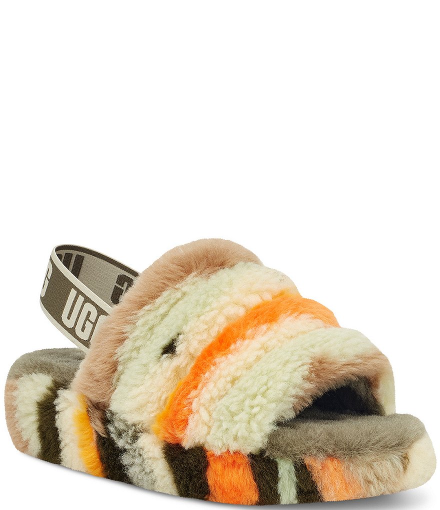 UGG&reg; Fluff Yeah Cali Collage Faux Shearling Slides