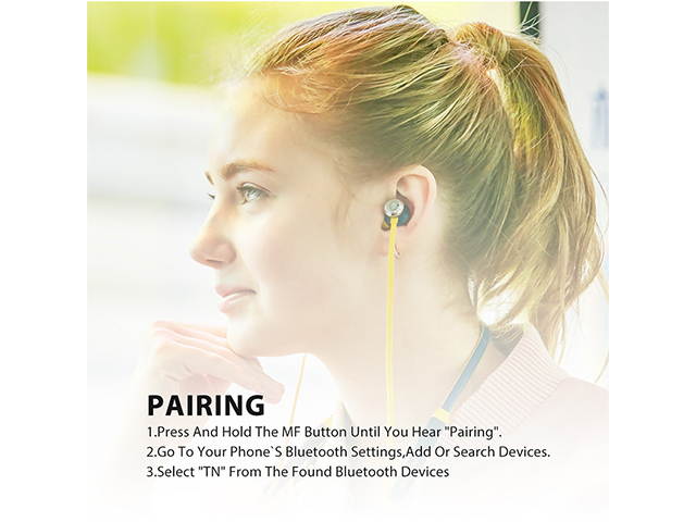 AutofeelSunriseoffice New Bluetooth Earphone Headset Wireless Headphone With Mic 3D Bass Stereo Active Noise Cancelling Sport Earbuds For Smartphone iPhone Xiaomi Samsung Oppo