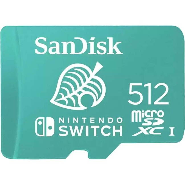 SanDisk 512GB UHS-I Class 10 U3 microSDXC Memory Card for Nintendo Switch