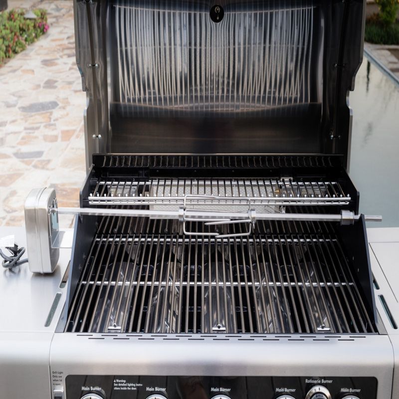 Kenmore Elite 5 Burner Gas Grill with Rotisserie Kit - PG40506SR