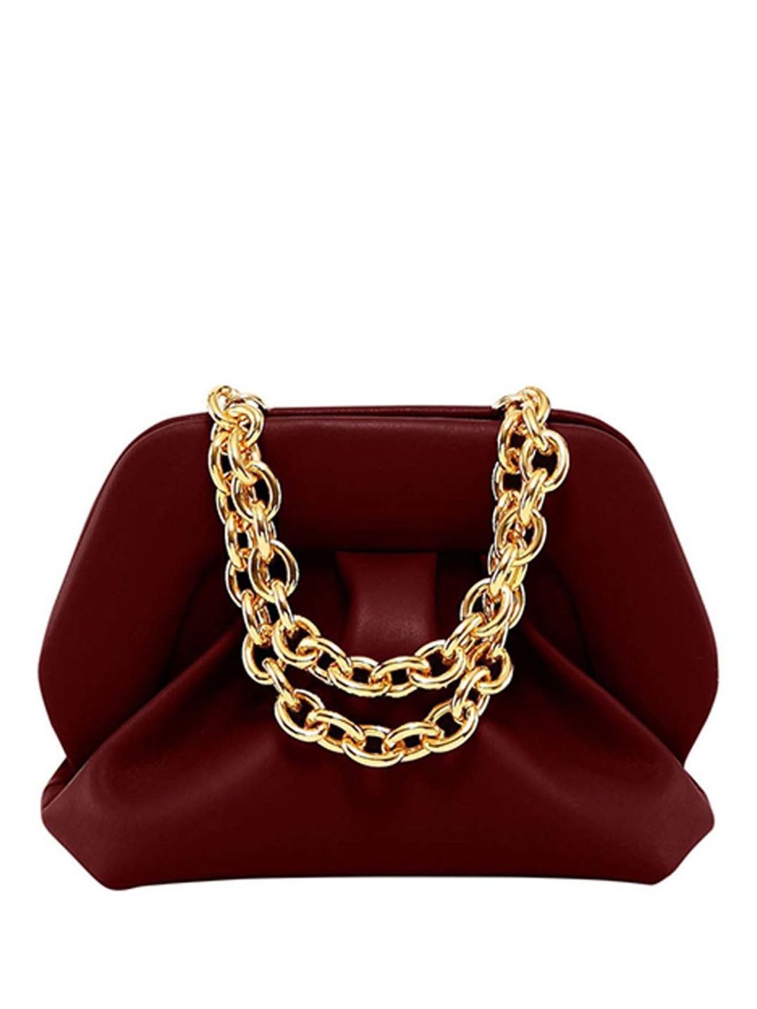 Themoire Marsala Gea Coffee Clutch