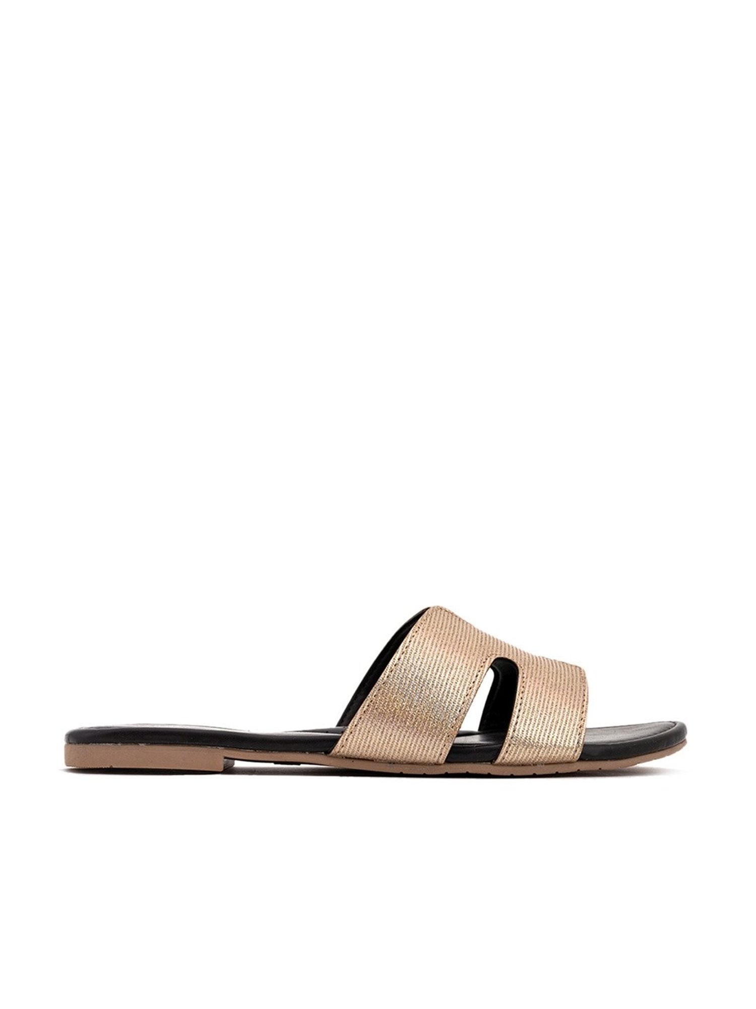 Cleo by Khadims Women's Beige Casual Sandals