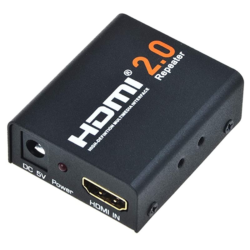 HDMI Booster 20  4K2K 1080P 3D HDMI Amplifier Repeater HDMI Powered Signal Amplifier Booster 18Gbps Bandwidth HDCP 22 Up to 60m200ft Transmission Distance
