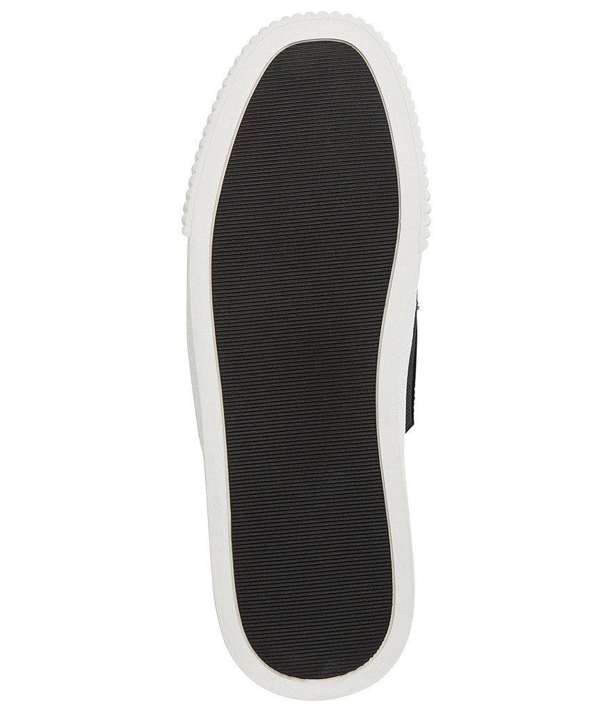 KARL LAGERFELD PARIS Jules Leather Rhinestone Band Slip-On Sneakers