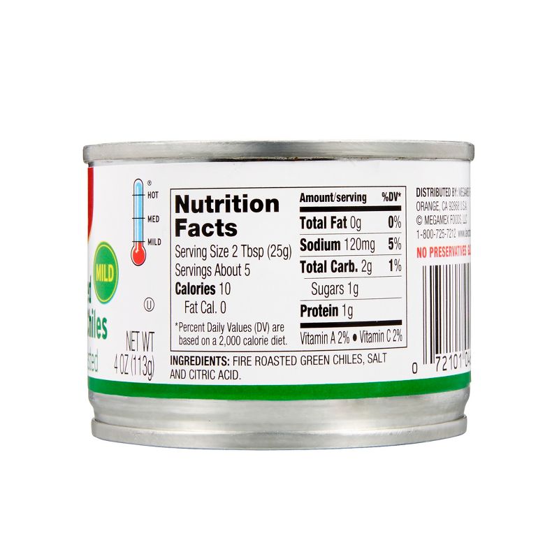 La Victoria Mild Fire Roasted Diced Green Chiles - 4oz