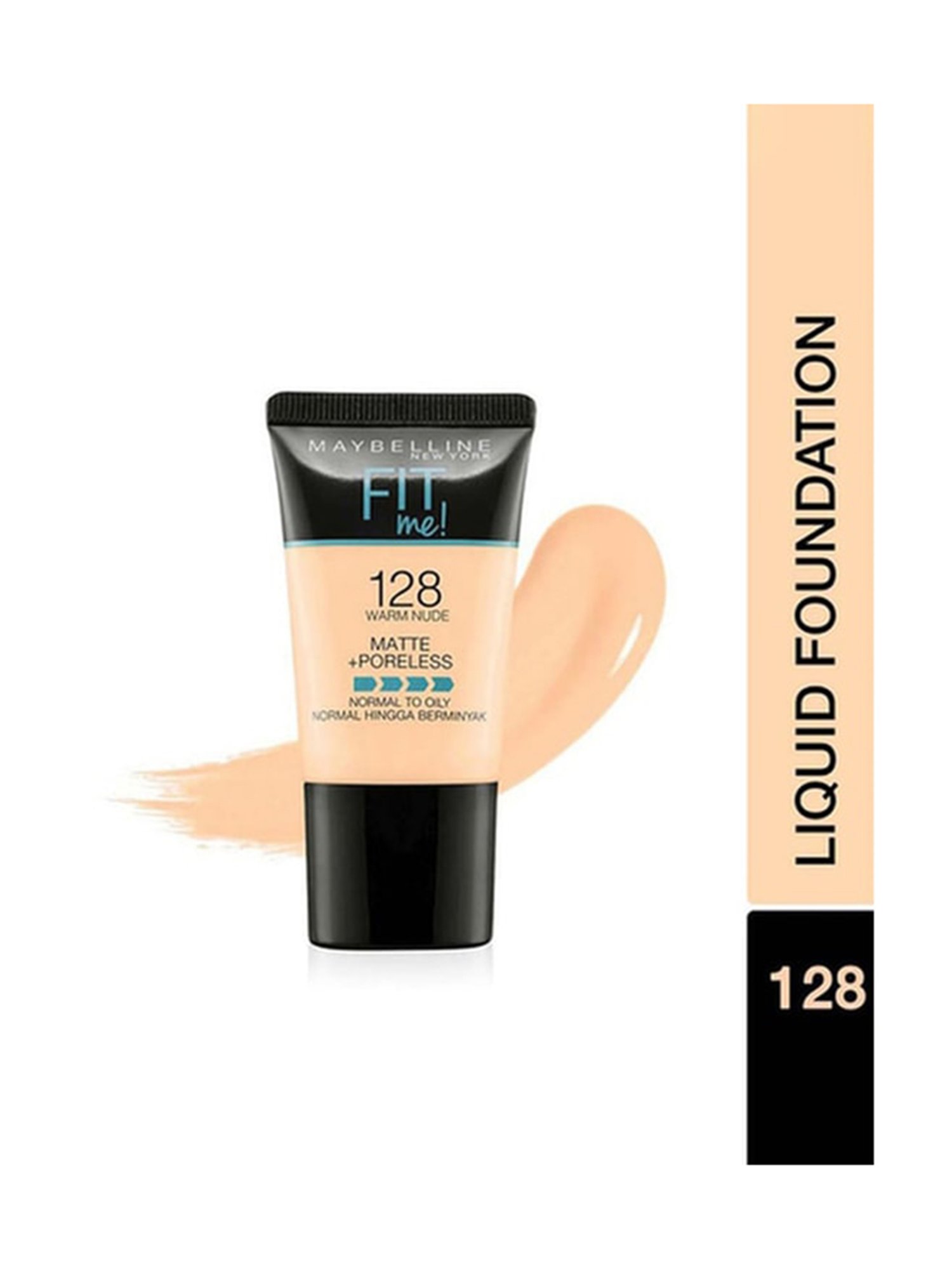 Maybelline New York Fit Me Matte + Poreless Liquid Foundation 128 Warm Nude - 18 ml