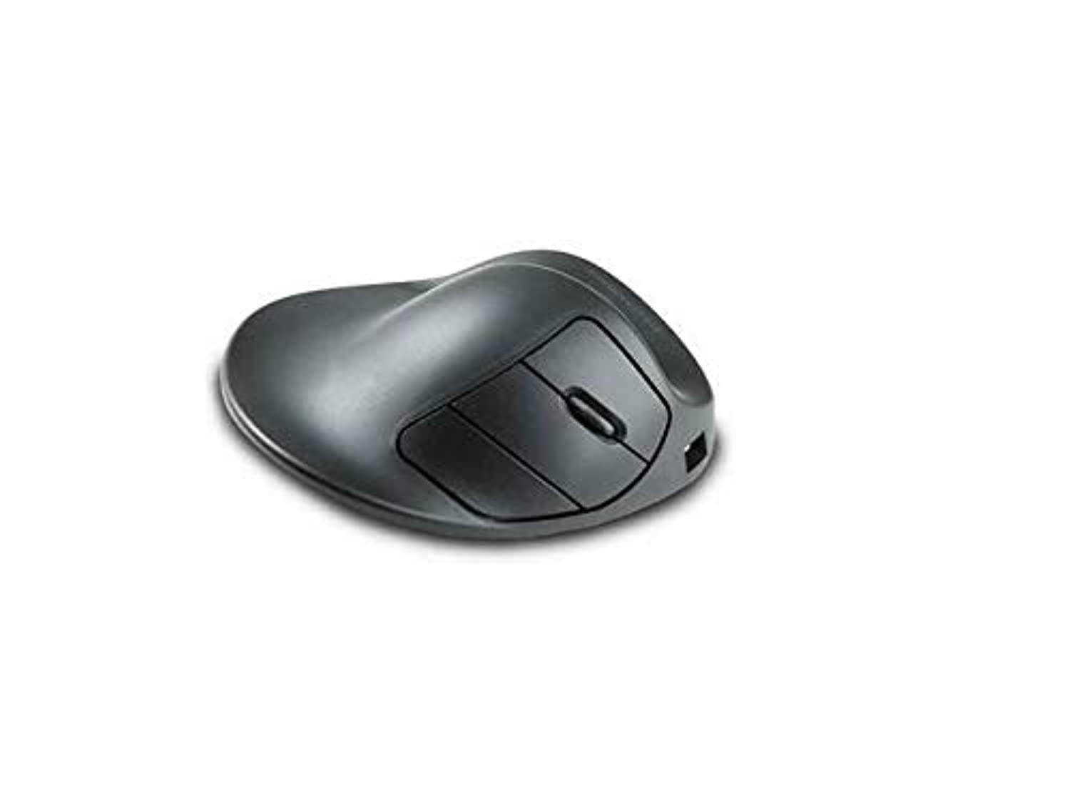 hippus l2ub-lc wireless light click handshoe mouse (right hand, large, black)