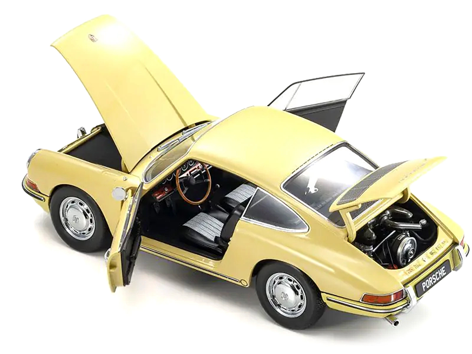 Porsche 911 (901) Champagne Yellow 1/18 Diecast Model Car by Kyosho