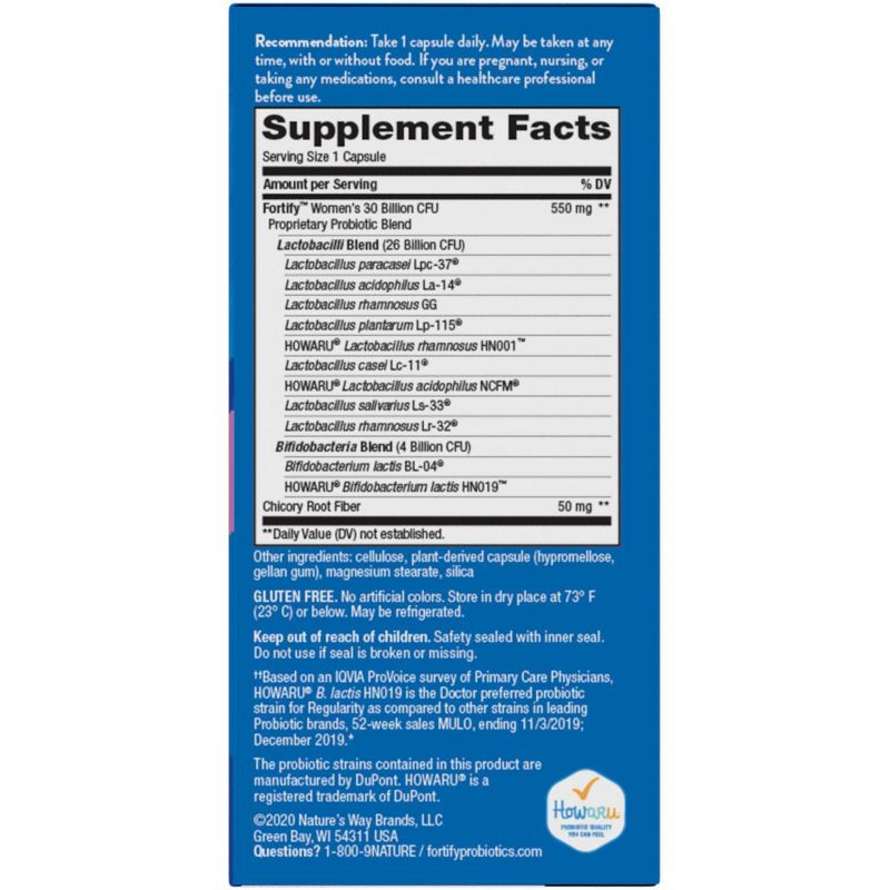 Nature's Way Fortify Women's Probiotic Capsules - 30ct