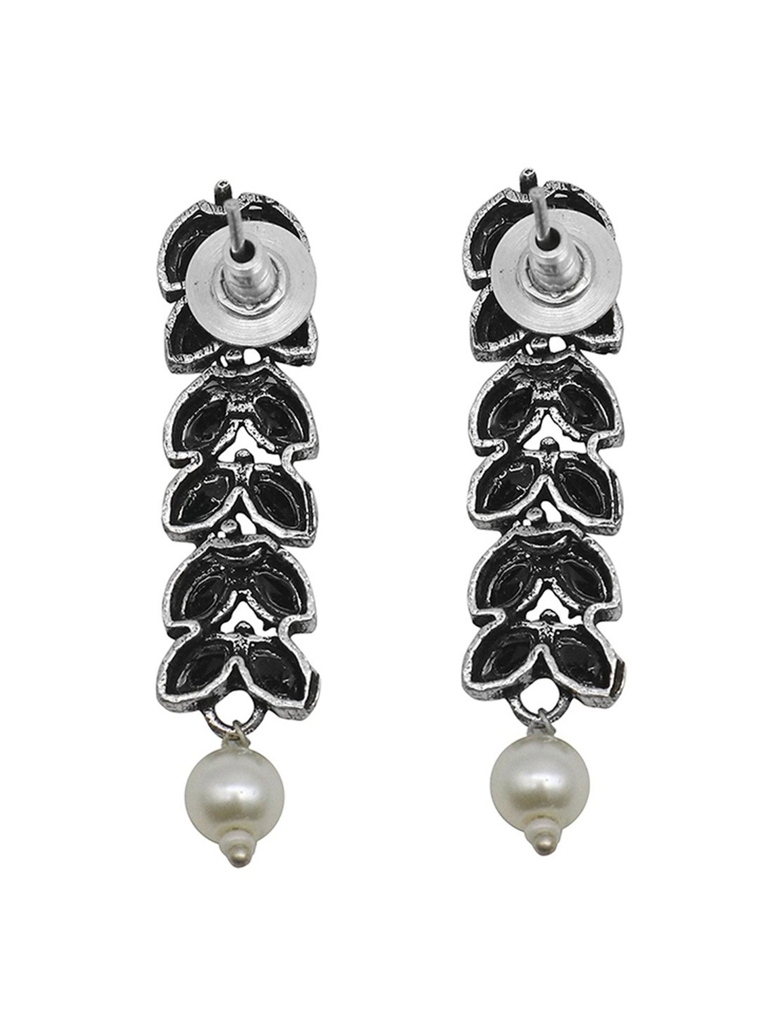 Bold By Priyaasi Men's Stylish Silver-Plated Dumbbell Pendant on a Trendy Chain