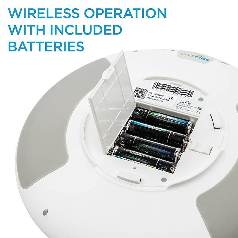 Automatic Pill Dispenser with 28-Day Electronic Medication Organizer, 6 Dosage Templates, Easy-Read LCD Display, Sound & Light Alerts & Key for Prescriptions, Vitamins, Supplements & More