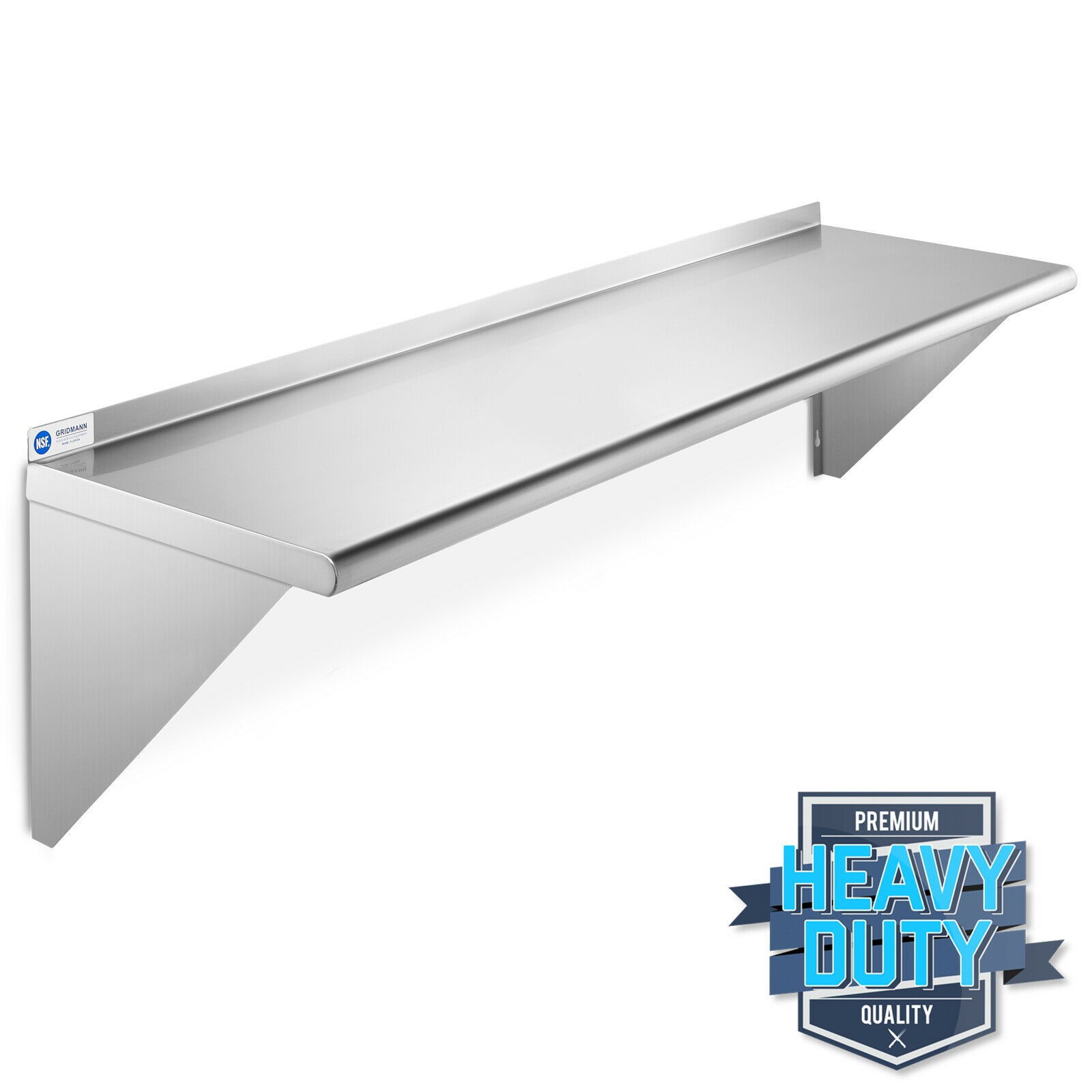 NSF Stainless Steel 14" x 48" Commercial Kitchen Wall Shelf Restaurant Shelving