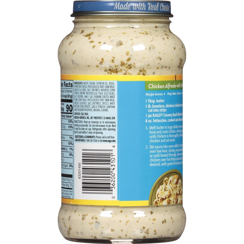 Ragu Creamy Basil Alfredo Pasta Sauce - 16oz