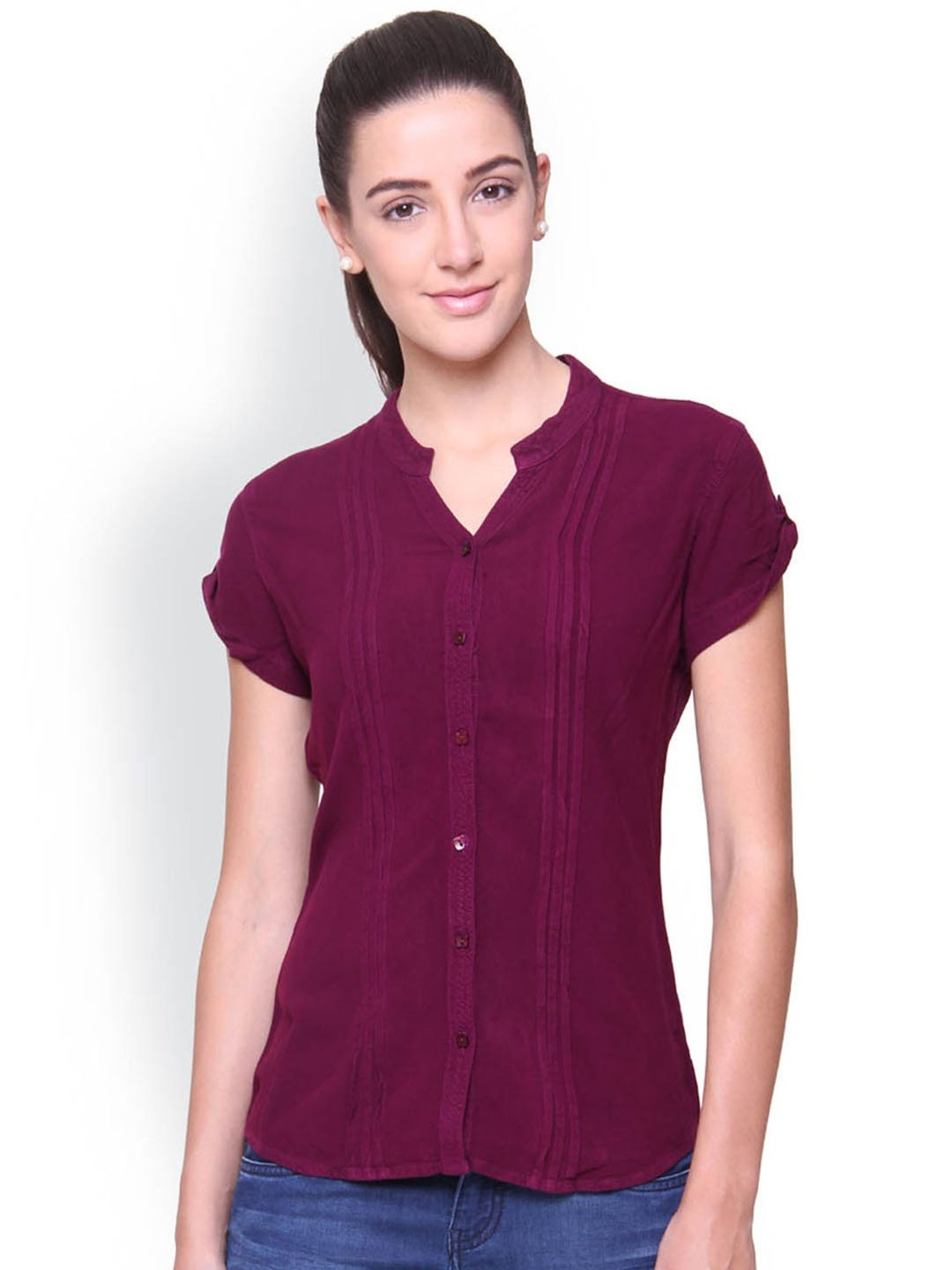 Identiti Purple Regular Fit Shirt