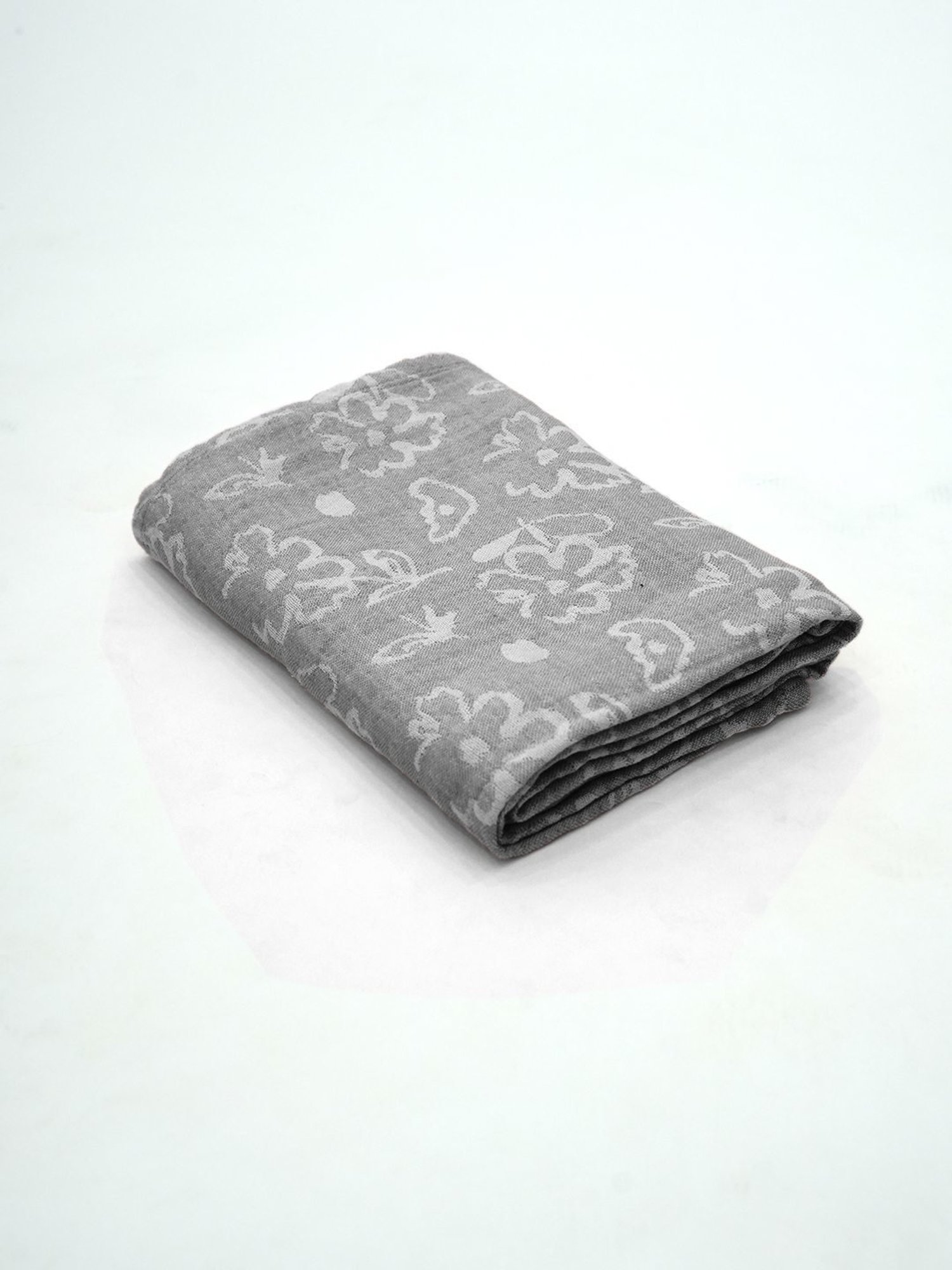 Doctor Towels Banana Jacquard Floral Grey 300 GSM Viscose Bath Towel