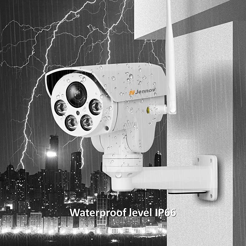 5MP PTZ Camera Outdoor with 32G SD Card, Home WiFi Security Camera Outdoor Wireless , HD IP Video Surveillance Camera, Audio Recording, IR Night Vision, Pan Tilt Zoom Human Motion Detection