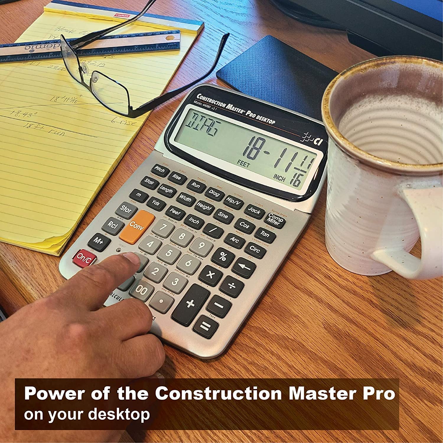 Desktop Construction Calculator CALCULATED INDUSTRIES 44080