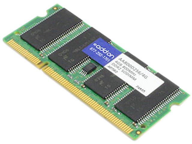 ACP-EP Memory 4GB 200-Pin DDR2 SO-DIMM DDR2 800 (PC2 6400) Laptop Memory Model AA800D2S6/4G